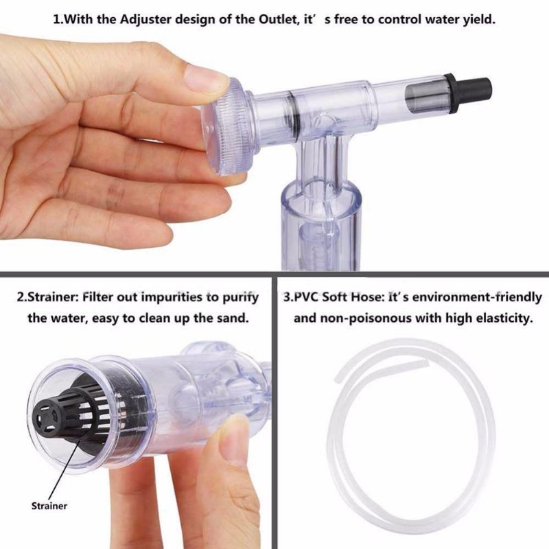 Changeur De Nettoyeur D'eau De Siphon D'aquarium