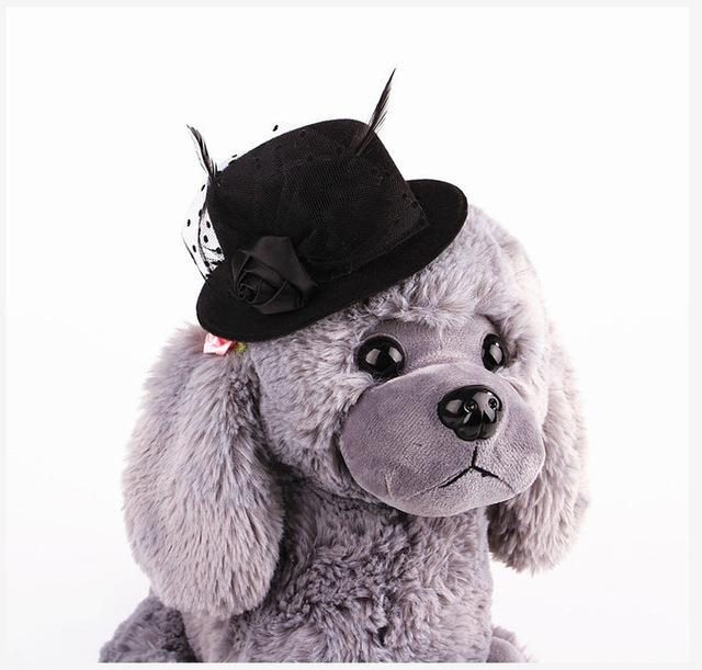 Chapeau De Style Prince De Plumes Pour Animaux De Compagnie