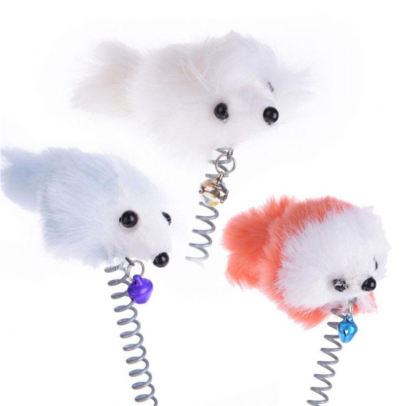 Chat Plume Faux Fond De Souris Ventouse Jouant Jouet