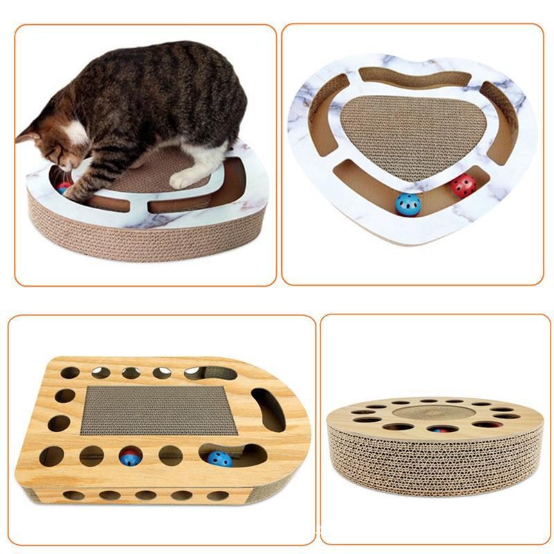 Chat Rond À Gratter Puzzle Jouet Au Trésor