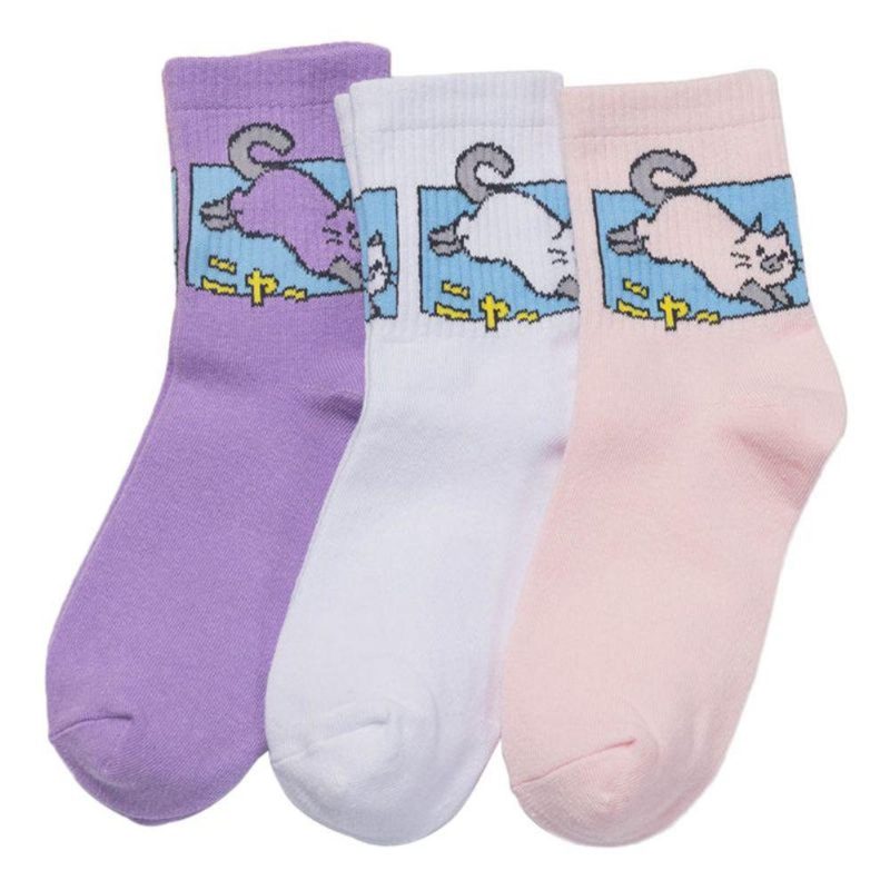 Chaussettes À Imprimé Chat