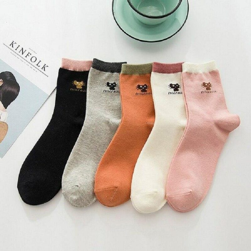 Chaussettes À Imprimé Chat