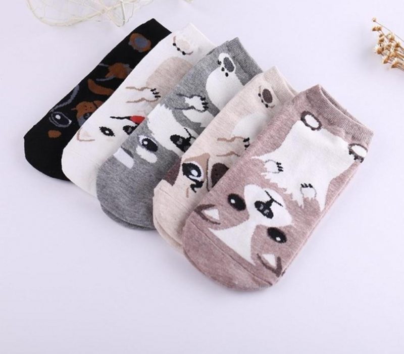 Chaussettes À Motif De Chien