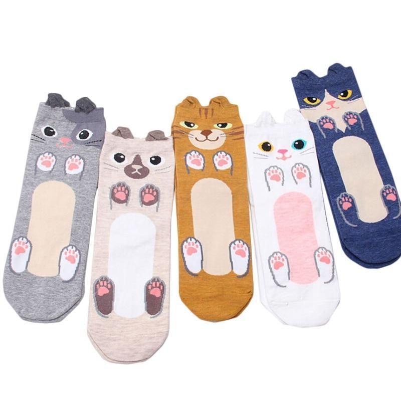 Chaussettes En Coton Chaud Japonais Chat Mignon