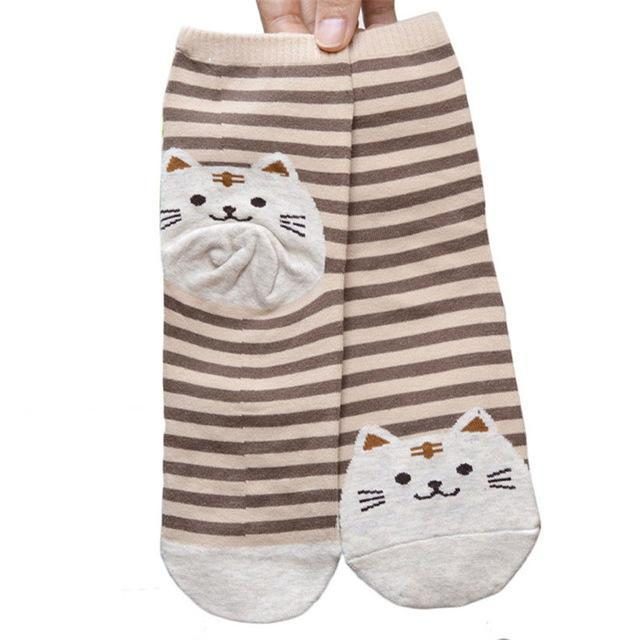 Chaussettes Hautes Chat