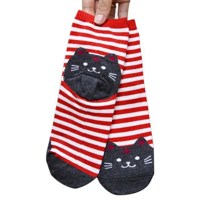 Chaussettes Hautes Chat