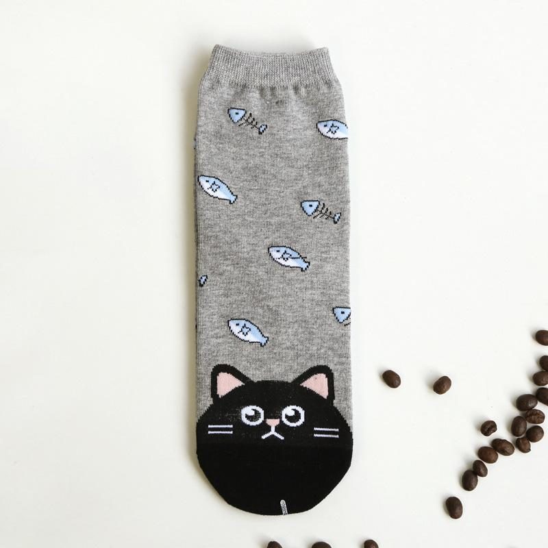 Chaussettes Hautes Chat Unique