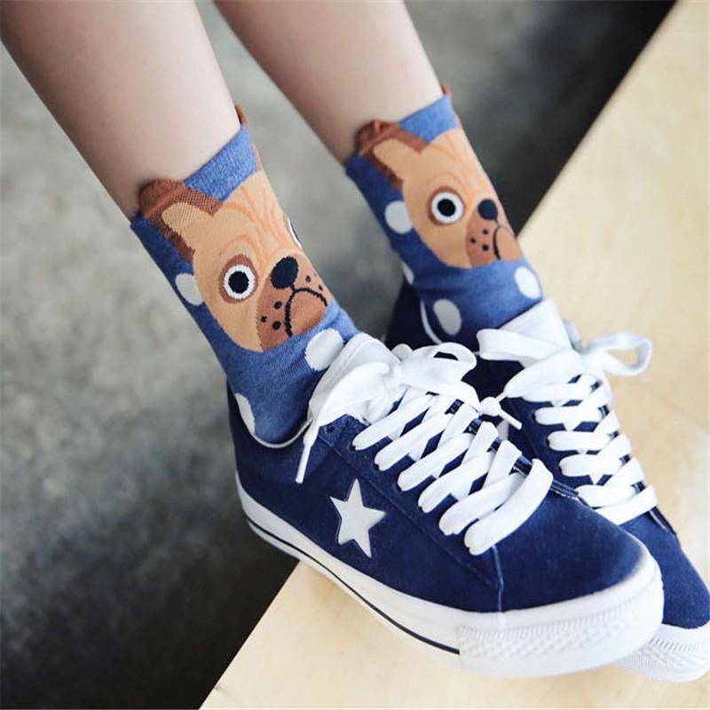 Chaussettes Mignonnes À Imprimé Chien