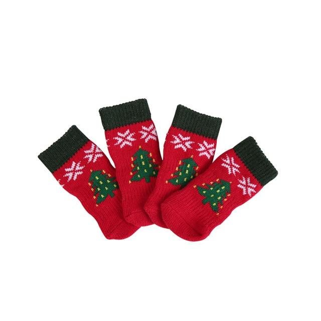 Chaussettes Pour Animaux De Compagnie À Thème De Noël