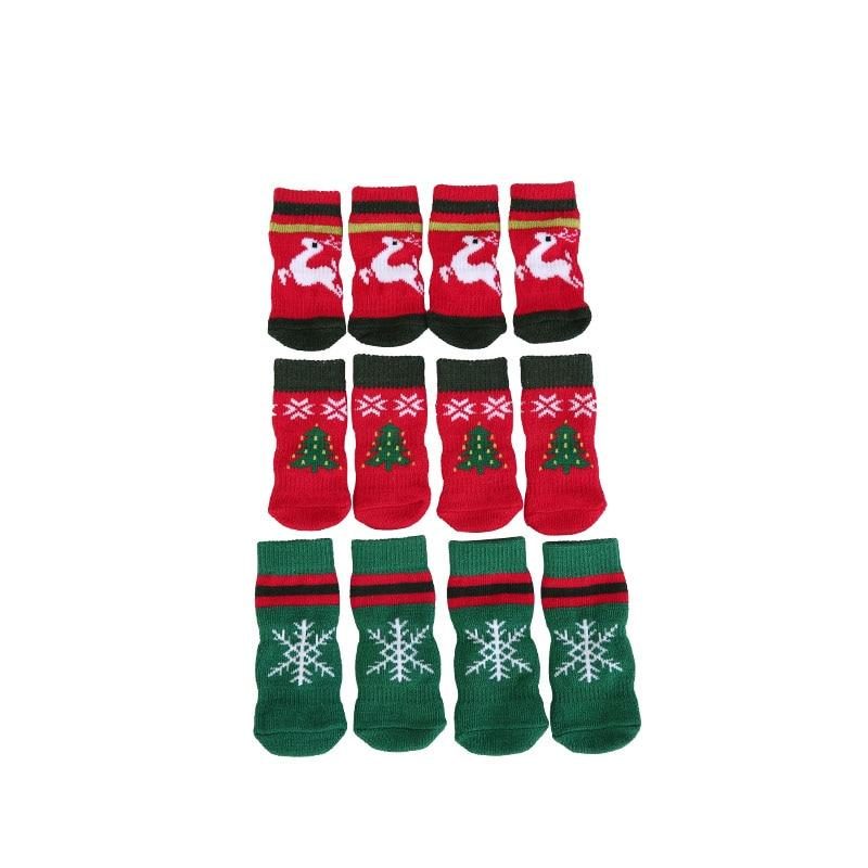 Chaussettes Pour Animaux De Compagnie À Thème De Noël