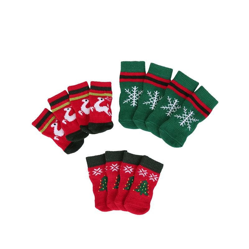 Chaussettes Pour Animaux De Compagnie À Thème De Noël