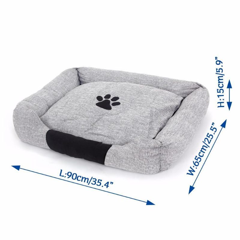 Chenil Pour Chien Tapis De Coussin Amovible Lit De Couchage Nid