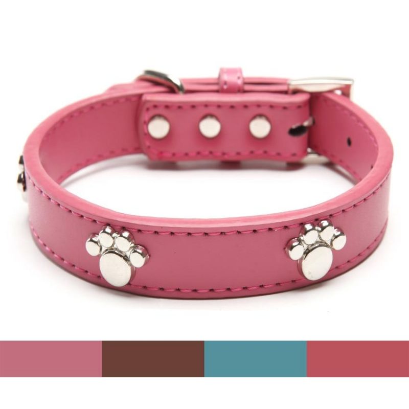 Clous De Patte En Cuir Colliers Pour Animaux De Compagnie