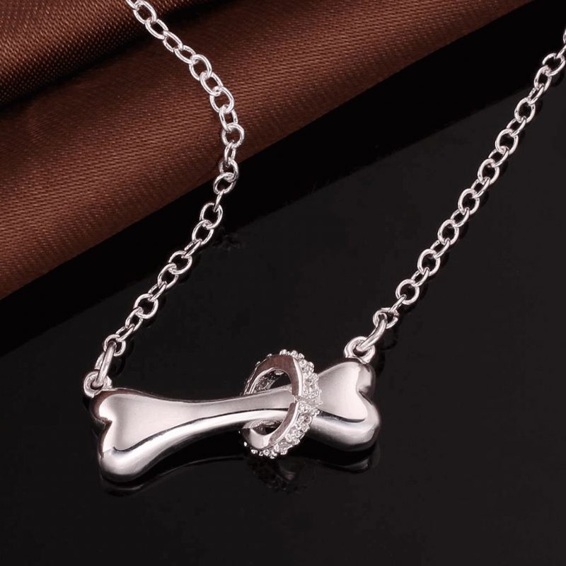 Collier À Pendentif En Os De Chien