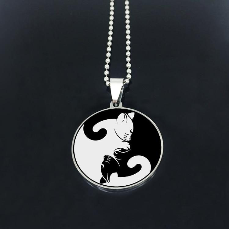 Collier Chat Yin Yang