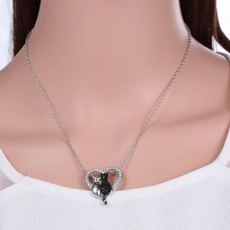 Collier Pendentif Amoureux Des Chats