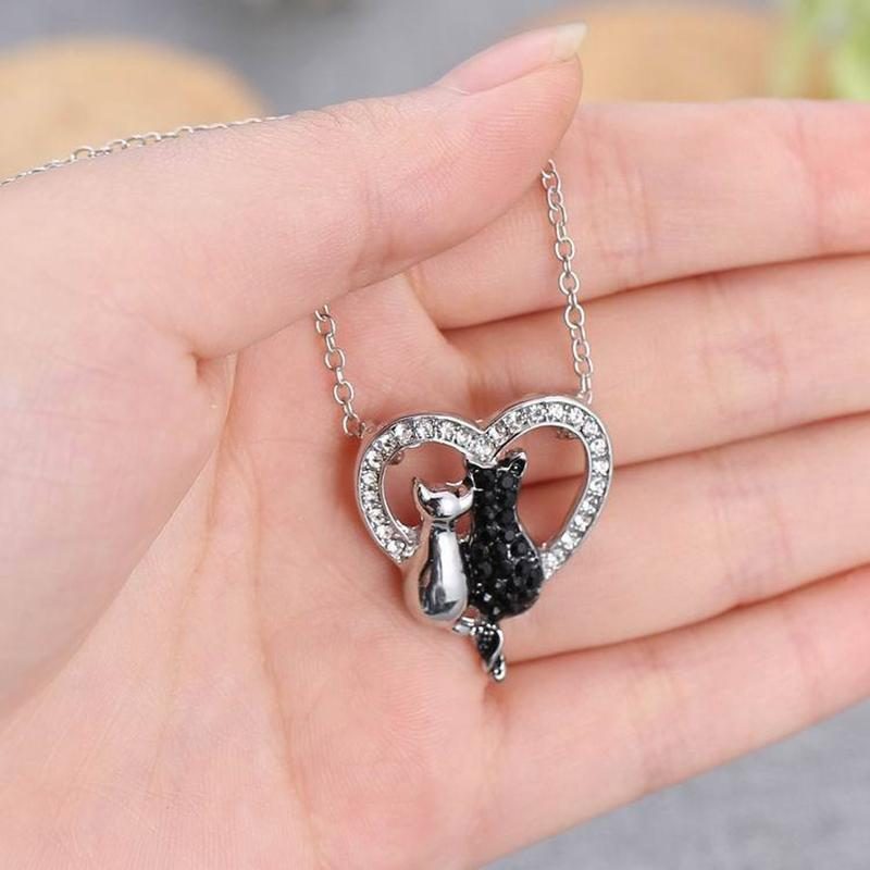 Collier Pendentif Amoureux Des Chats