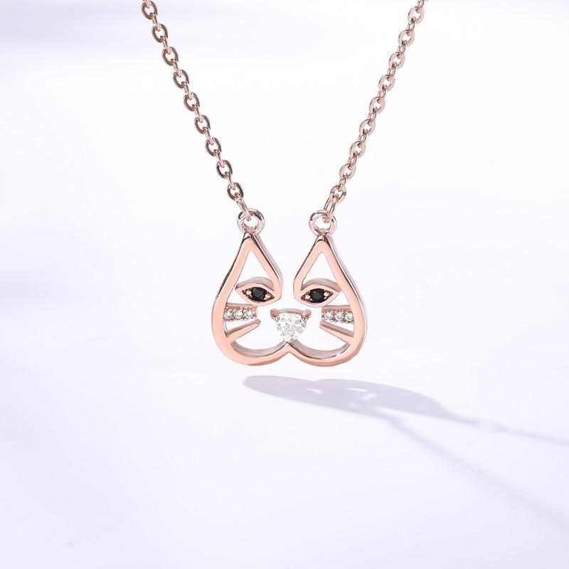 Collier Pendentifs Chat Mignon