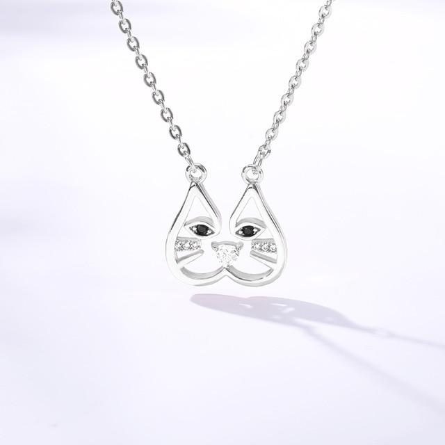 Collier Pendentifs Chat Mignon