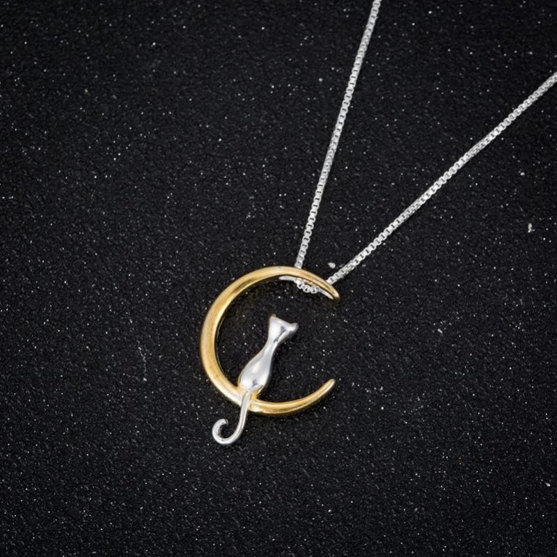 Colliers Et Pendentifs Lune De Chat