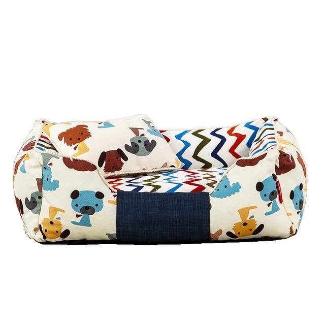 Coussin De Coussin Amovible À Imprimé Chien