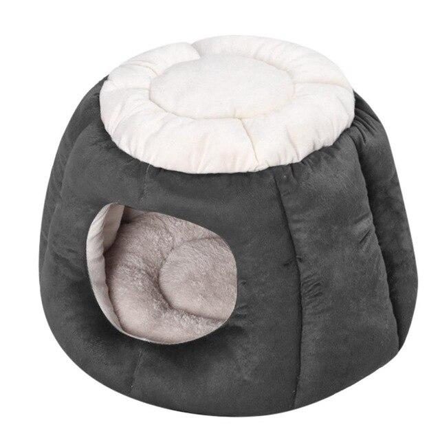 Coussin De Couchage Pliable En Forme De Grotte Pour Animaux De Compagnie