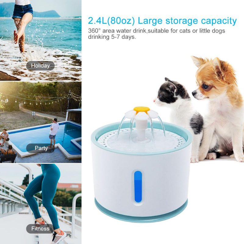 Distributeur D'eau Automatique Pour Animaux De Compagnie Design Fleur