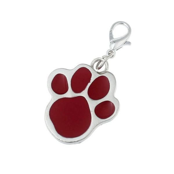 Étiquette Pendentif Collier De Chien Pawprint