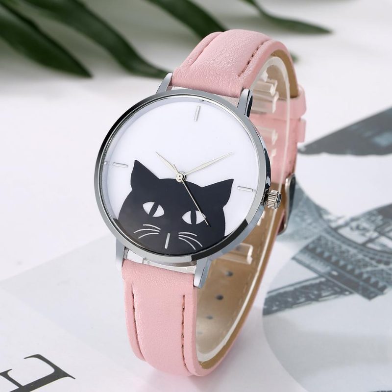 Fabuleuse Montre-bracelet De Chat Mignon