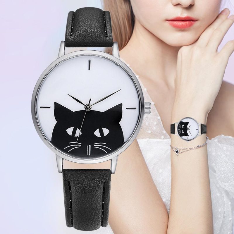 Fabuleuse Montre-bracelet De Chat Mignon