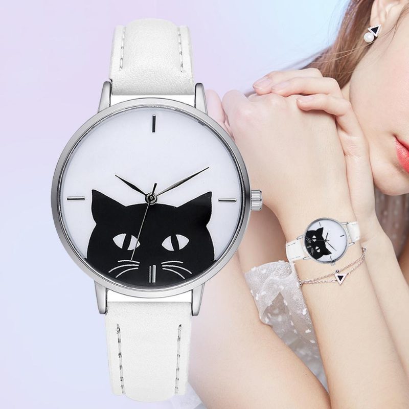 Fabuleuse Montre-bracelet De Chat Mignon