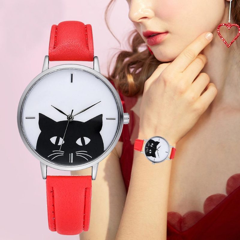 Fabuleuse Montre-bracelet De Chat Mignon