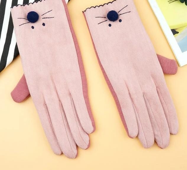 Gants Chauds Design Élégant De Chat