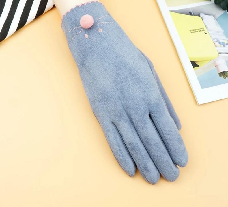 Gants Chauds Design Élégant De Chat