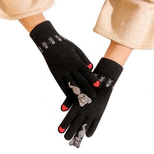 Gants Tricotés De Noël Vintage