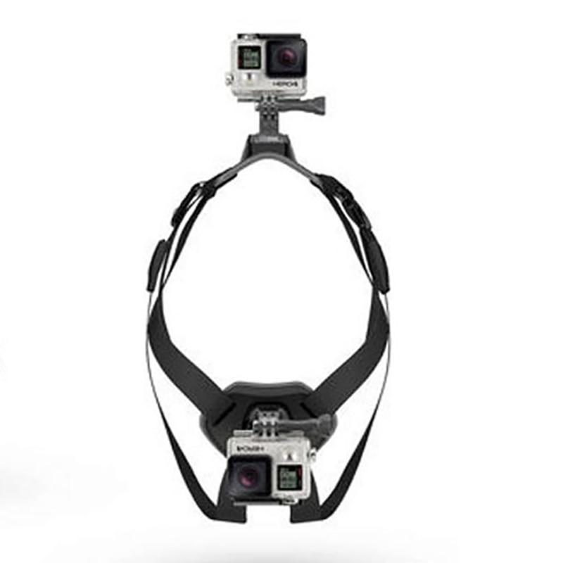 Harnais Élastique Réglable Pour Animaux De Compagnie Avec Support Arrière Pour Caméra D'action Gopro