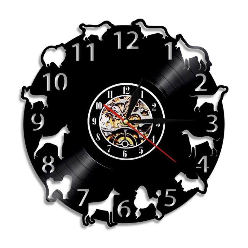 Horloge Murale 3d De Beaux Chiens