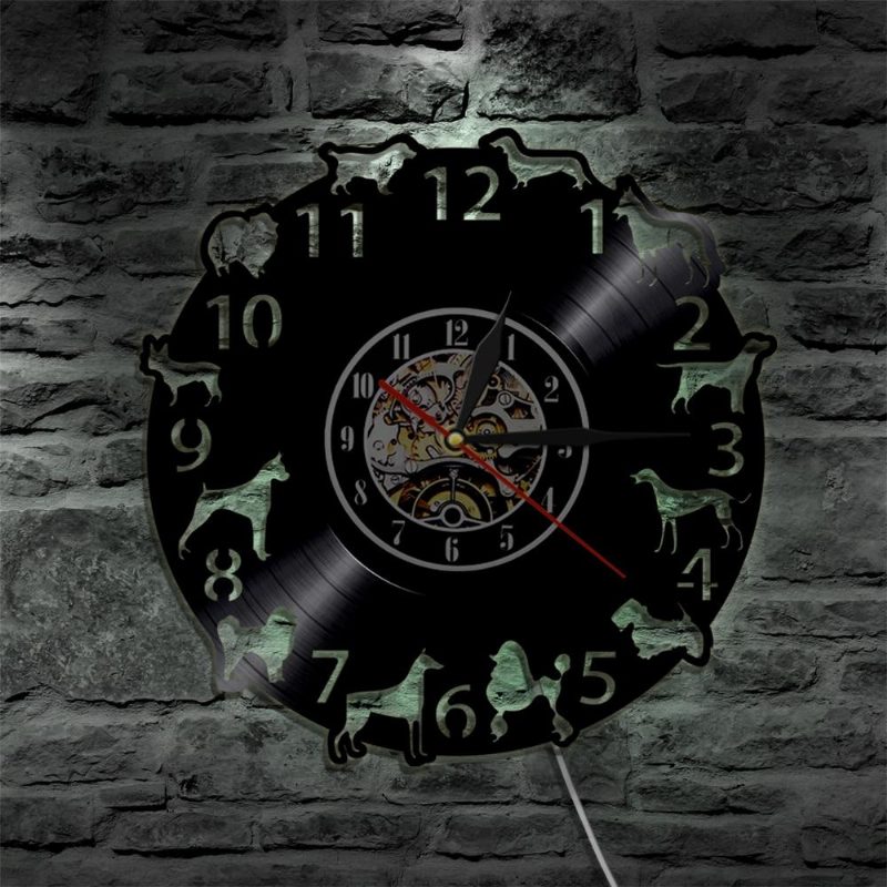 Horloge Murale 3d De Beaux Chiens