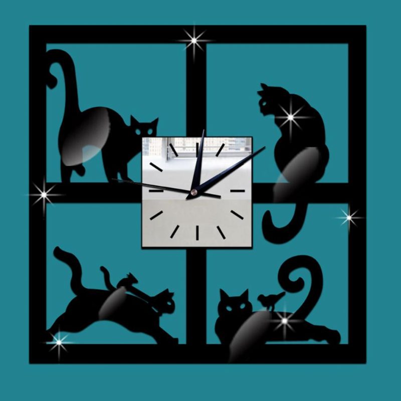 Horloge Murale Chat