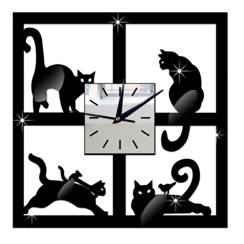 Horloge Murale Chat