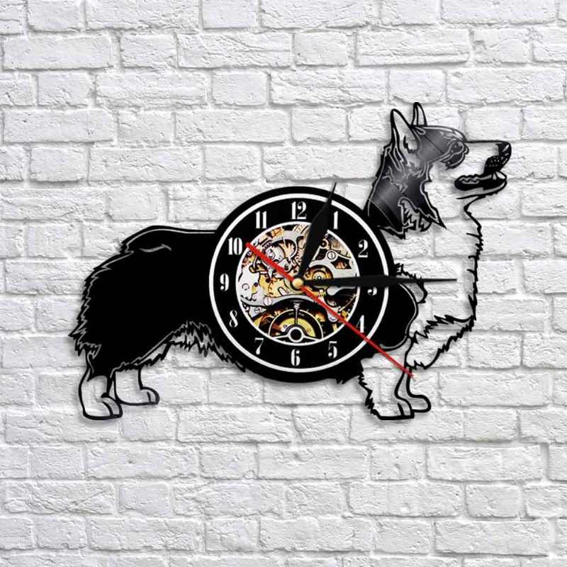 Horloge Murale Chien Corgi Gallois