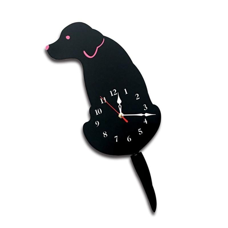 Horloge Murale Chien Labrador Remuant La Queue