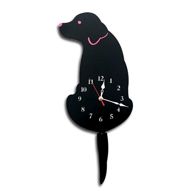 Horloge Murale Chien Labrador Remuant La Queue