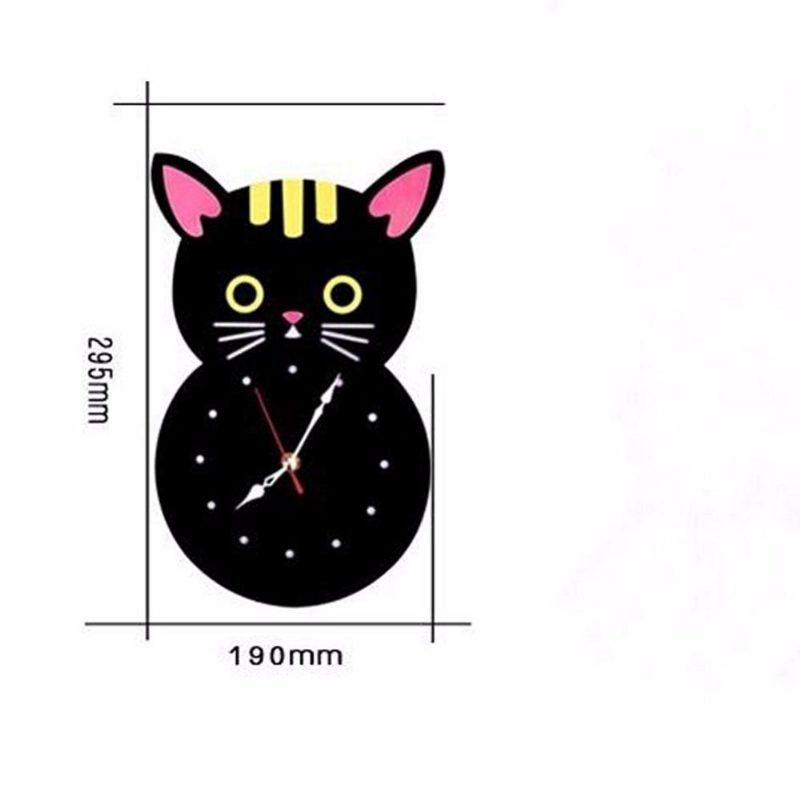 Horloge Murale Créative En Forme De Chat