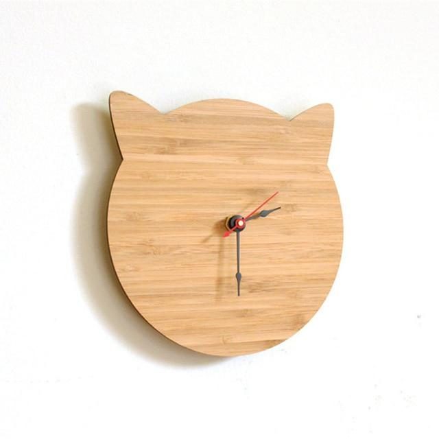 Horloge Murale De Chat Minimaliste Moderne