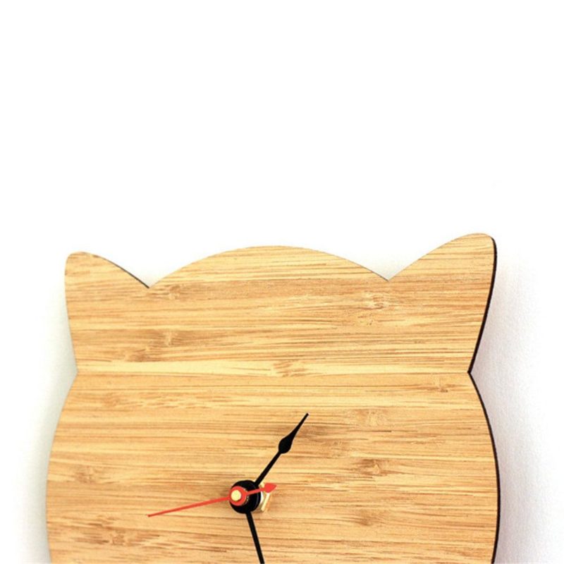 Horloge Murale De Chat Minimaliste Moderne