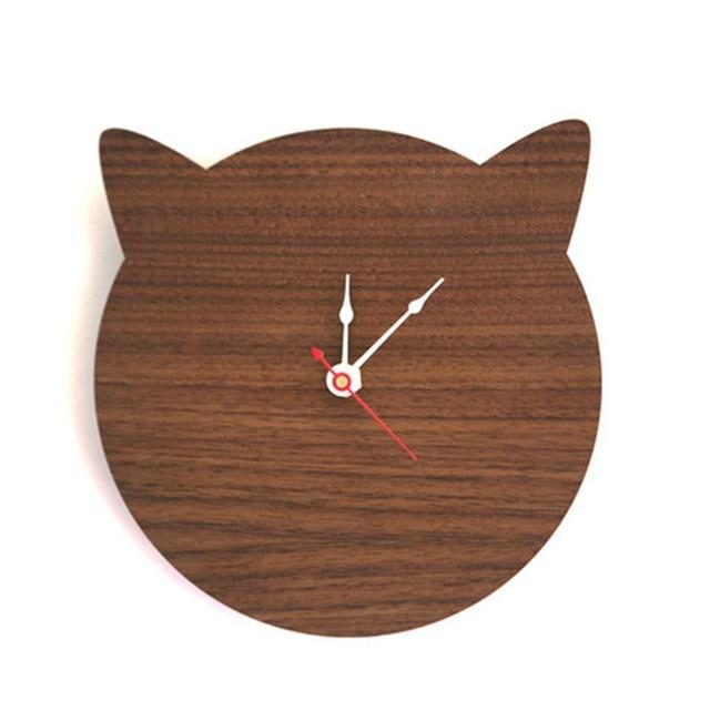 Horloge Murale De Chat Minimaliste Moderne