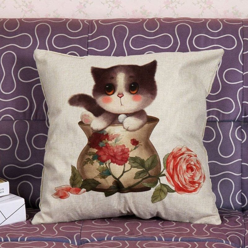 Housse De Coussin De Coussin De Chat