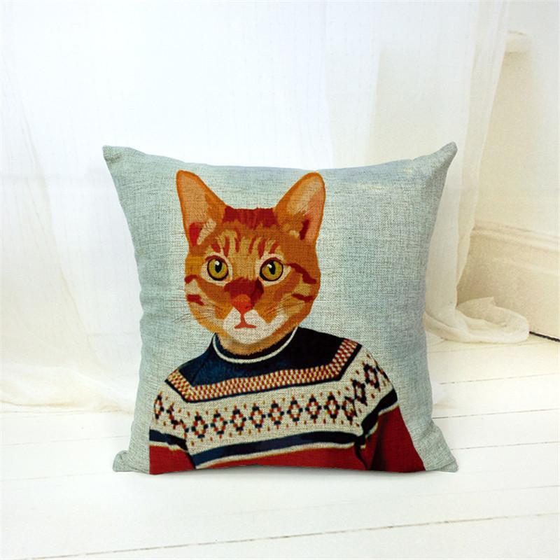 Housse De Coussin De Coussin De Chat Adapté