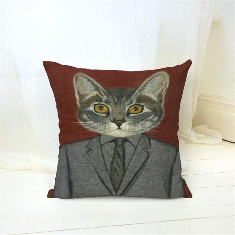 Housse De Coussin De Coussin De Chat Adapté